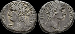 Neron & Auguste, tetradrachme - Alexandrie