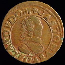 Gaston d'Orleans (1627-1650), Double Tournois type 8 - 1638