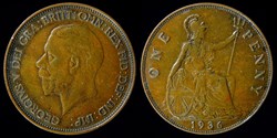 George V (1910-1936) - penny