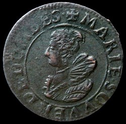 Marie de Montpensier (1608-1627), Double Tournois type 5 - 1627