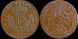 1635/1637 - Anne Marie Louise d'Orleans (1650-1693), Jeton, cuivre