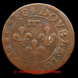 Gaston d'Orleans (1627-1650), Double Tournois type 8 - 1638 G/F