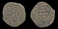 Amédée VI, double, (doppio di moneta nera), 2e type (1349-1350)