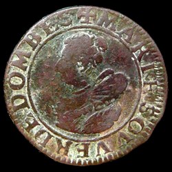 Marie de Montpensier (1608-1627), Double Tournois type 5 - 1626