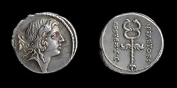 M. Plaetorius M.f. Cestianus. Denarius