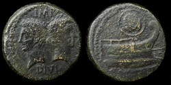 Octavian & Agrippa, Arausio (Orange) Dupondius