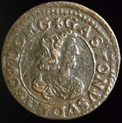 Gaston d'Orleans (1627-1650), Double Tournois type 16 - 1642