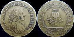 1674 - Anne Marie Louise d'Orleans (1650-1693), Jeton, laiton