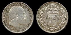 Edward VII (1901-1910) - three pence