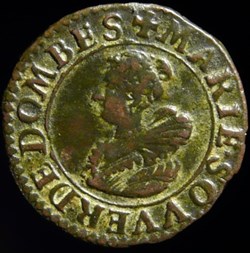 Marie de Montpensier (1608-1627), Double Tournois type 5 - 1622