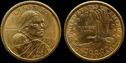 Sacagawea dollar - 2000 Philadelphie