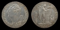 Constitution - Ecu de six livres 1792 I