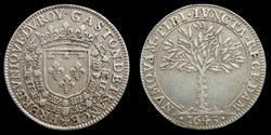 1643 - Gaston d'Orleans (1627-1650), Jeton, argent
