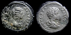Julia Domna & Geta, Denarius - 0350
