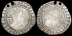 James I (1603-1625) - six pence