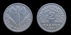 Etat français (1940-1944) - 2 francs 1943