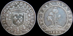 1642 - Gaston d'Orleans (1627-1650), Jeton, argent