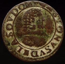 Gaston d'Orleans (1627-1650), Double Tournois type 11 bis - 1639
