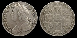 George II (1727 - 1760) - shilling