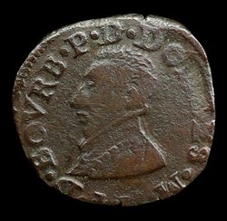 François II de Montpensier (1582-1592), Double tournois type 3 - 1585