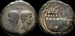 Julius Caesar & Octavian, Vienna Dupondius
