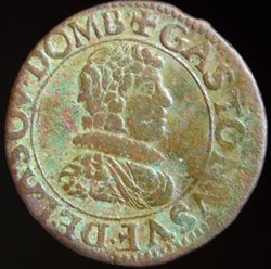 Gaston d'Orleans (1627-1650), Double Tournois type 7 - 1630