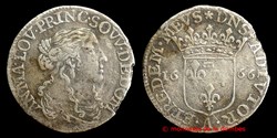 Anne Marie Louise d'Orleans (1650-1693), Douzieme d'ecu - 1666