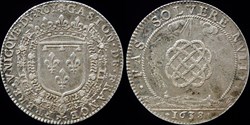 1638 - Gaston d'Orleans (1627-1650), Jeton, argent