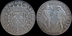 1648 - Gaston d'Orleans (1627-1650), Jeton, argent