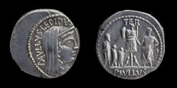 L. Aemilius Lepidus Paullus, Denarius