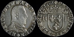 Henri II de Montpensier (1592-1608), Teston - 1605