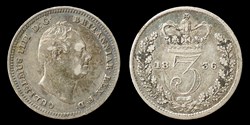 William IV (1830-1837) - three pence