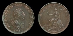 George III (1760-1820) - farthing