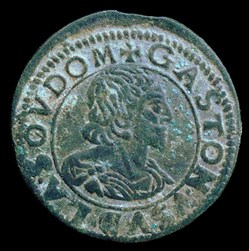 Gaston d'Orleans (1627-1650), Double Tournois type 14 - 1641