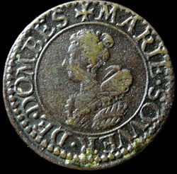 Marie de Montpensier (1608-1627), Double Tournois type 5 - 1620