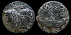 Augustus & Agrippa, Nemausus (Nîmes) Dupondius - type IV