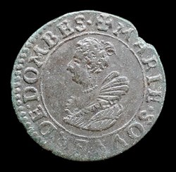 Marie de Montpensier (1608-1627), Double Tournois type 5 - 1625
