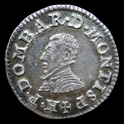 Henri II de Montpensier (1592-1608), Essai du denier d'argent, frappe posthume 1609
