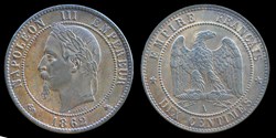 Napoleon III Empereur (1852-1870) - 10 centimes 1862 A