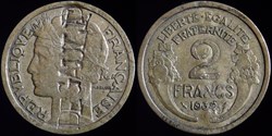 France - 2 francs "De Gaule" (sic !)
