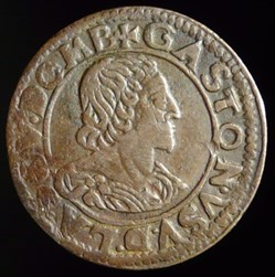 Gaston d'Orleans (1627-1650), Double Tournois type 14 - 1640