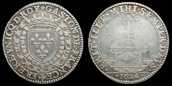 1624 - Gaston d'Orleans (1627-1650), Jeton, argent