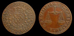 1634 - Gaston d'Orleans (1627-1650), Jeton, cuivre