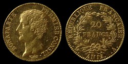 Consulat - Bonaparte I° Consul - 20 francs or An 12 A