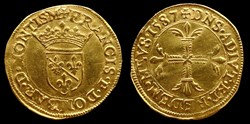 1587 - Francois II de Montpensier (1582-1592), Pistole