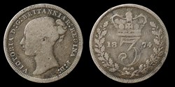 Victoria (1837-1901) - three pence