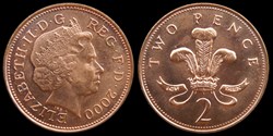 Elizabeth II (1952-2022) - two pence