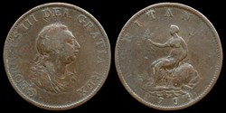 George III (1760-1820) - half penny