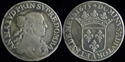 Anne Marie Louise d'Orleans (1650-1693), Demi ecu - 1673