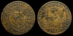 1585 - François II de Montpensier (1582-1592), Jeton, laiton